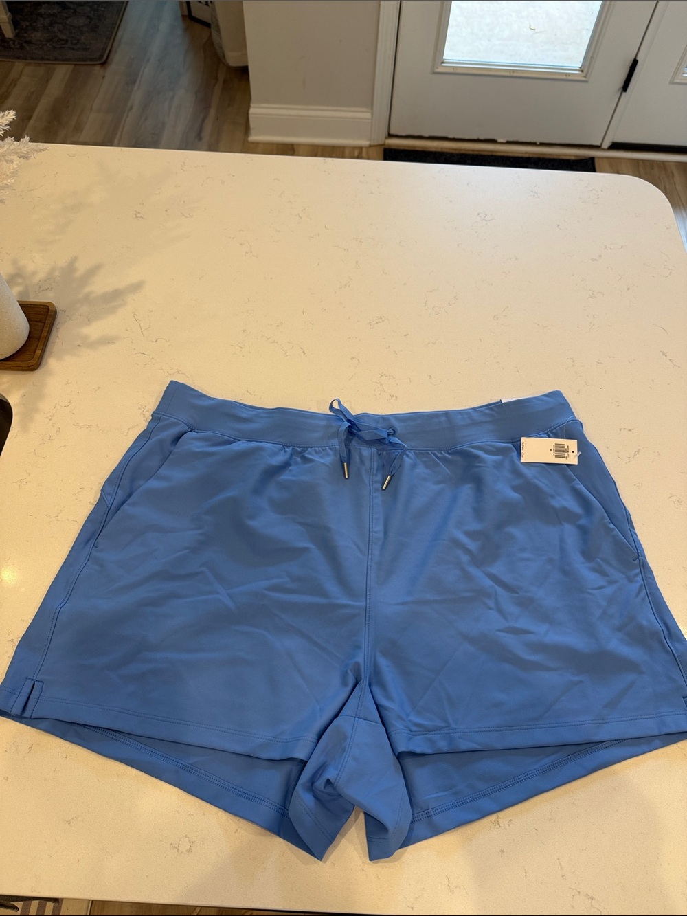 Old Navy Light Blue Women’s Powersoft Drawstring Shorts